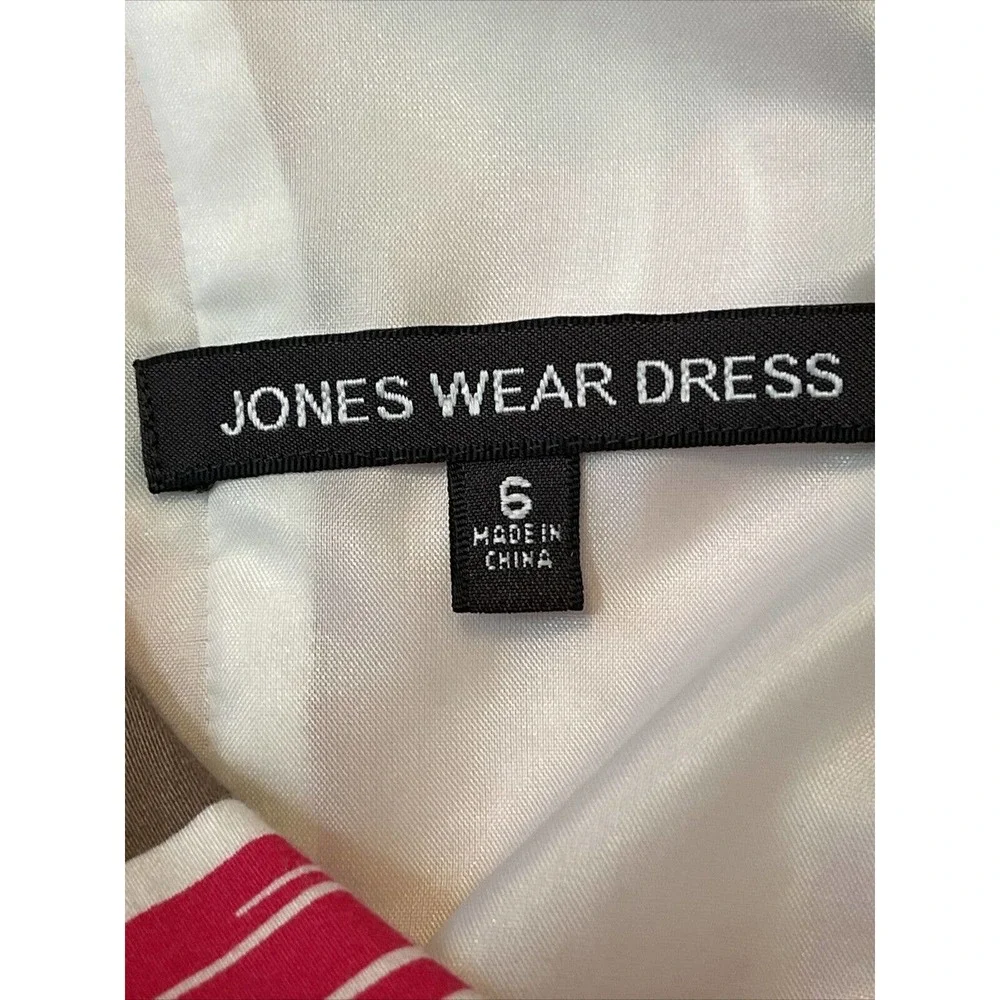 Jones Wear Dress Size 6 Pink Floral - Picture 4 of 5